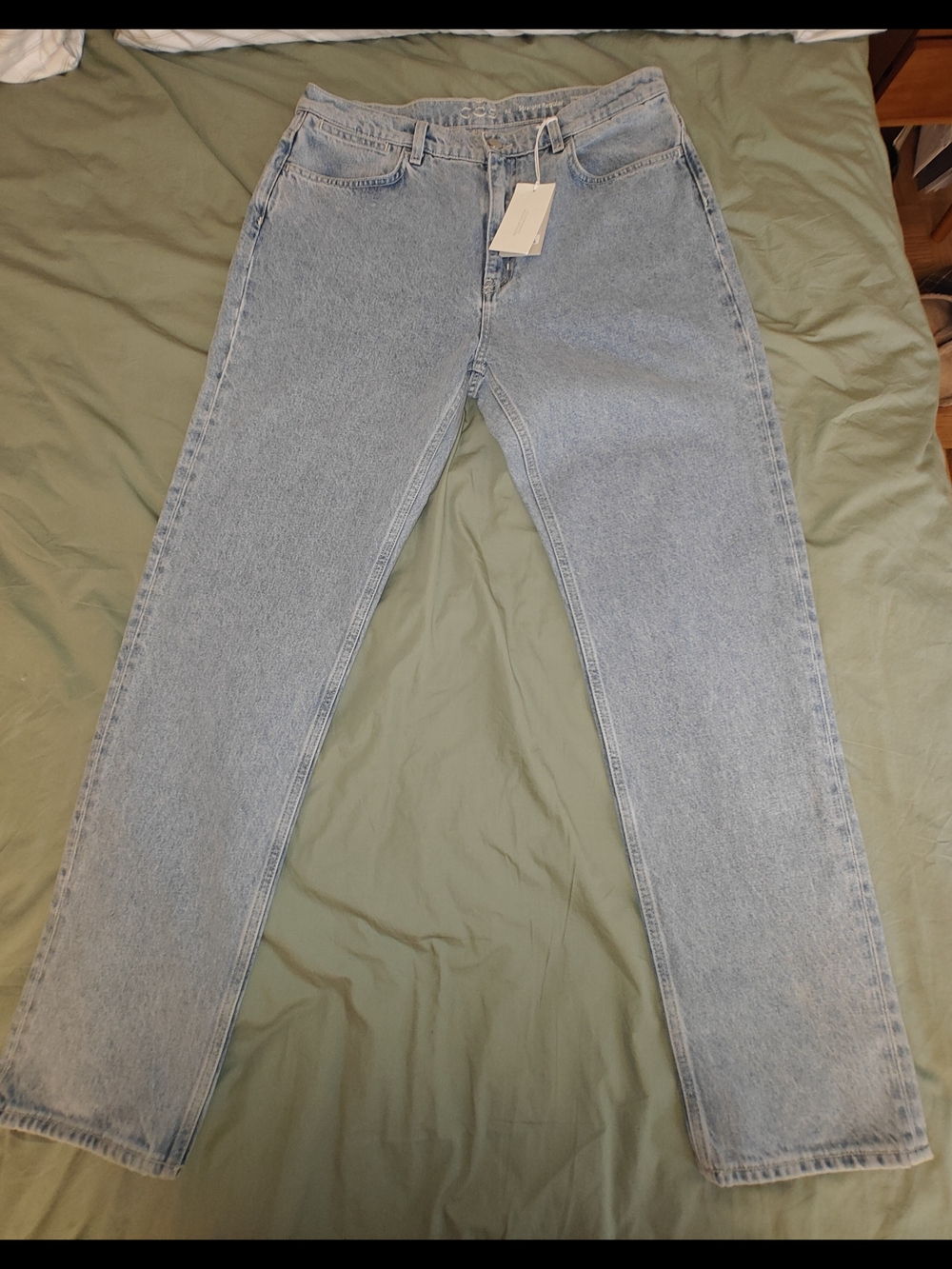 COS Light Blue Washed Denim Jeans
